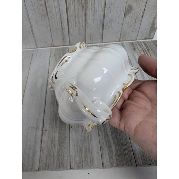 Vintage BOHEMIAN Fine China Creamer & Sugar Bowl With Lid Czechoslovakia BOH53 - Picture 14 of 15